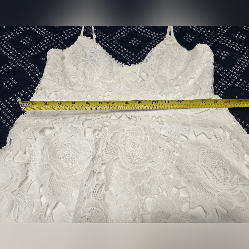 Lulu's White Lace Midi Dress - Picture 10 of 12
